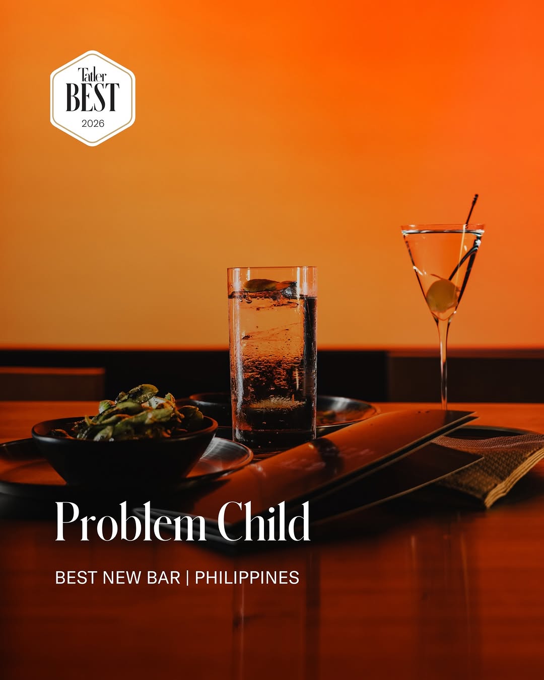 Tatler Dining Philippines recognition — Problem Child cocktail bar